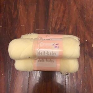 3 Skeins of Baby Yellow Yarn